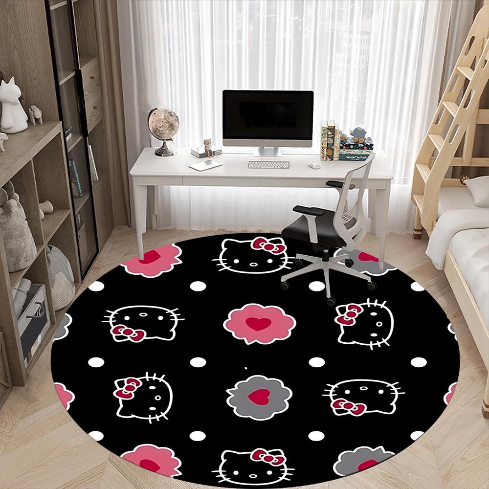 1pc Hello KittyChair Carpet for Office, Non-slip, Soft and Durable Office Rug for Interior Decoration, Perfect for Office yy250925219