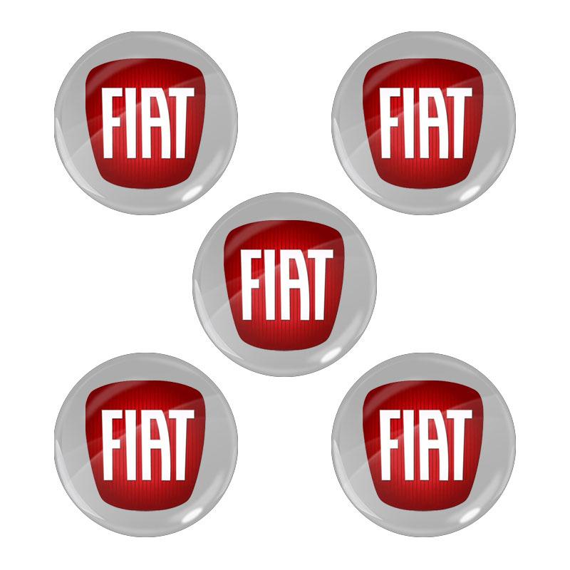 2/5/10Pcs 14mm Car Key Sticker Logo 3D Metal Emblem Car Accessories for FIAT Abbas 500 Grande Stilo Freemont Punto Astra Bravo Ducato