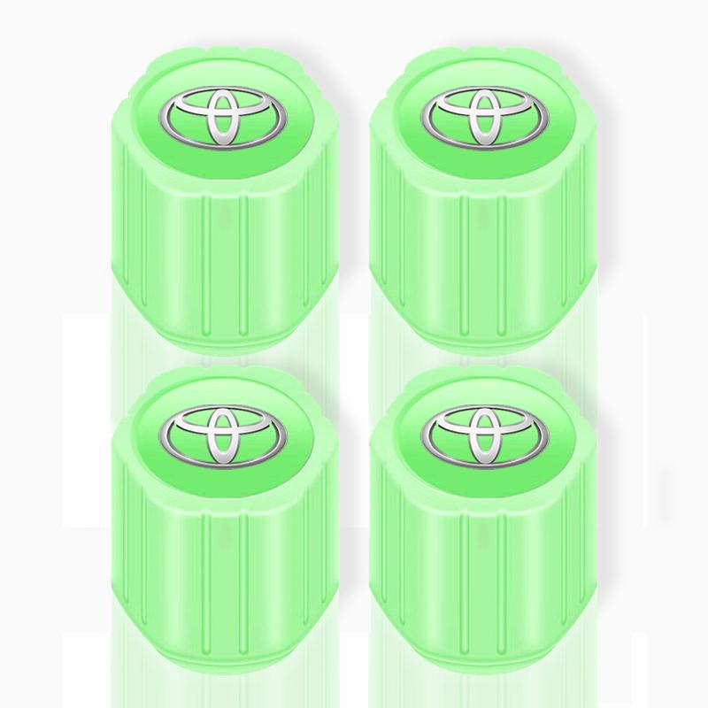 

Светящиеся колпачки ниппелей автомобильных шин, флуоресцентные колпачки для мотоциклетных колес для Toyota GR TRD Chr Corolla Yaris Rav4 E150 E120 Land Cruiser 200 4pcs toyota