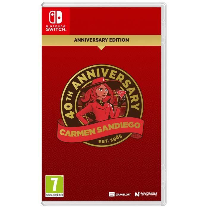 Carmen sandiego 40th anniversary edition - jeu nintendo switch