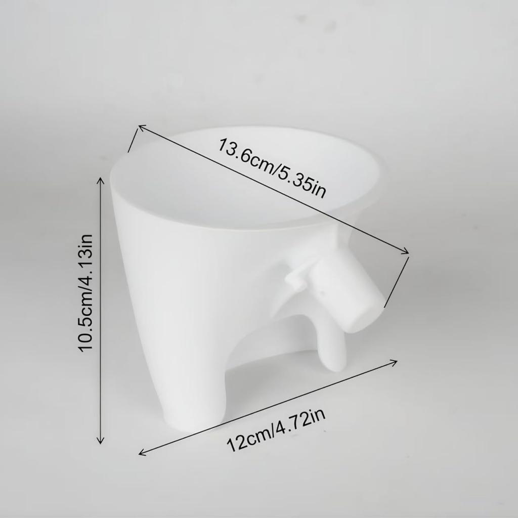 Wide Mouth Flour Funnel 4.5-5 Qt Tilt-Head for Kitchen Aid Mixer Attachment Flour and Egg Liquid Baking Essentials 1PCS