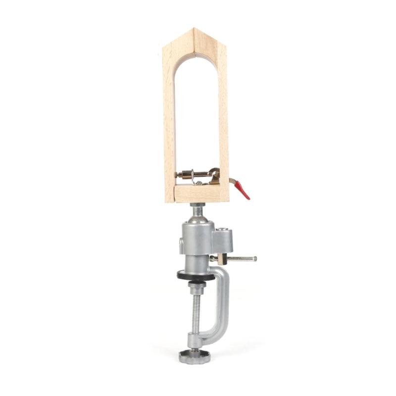 

360 Degree Swivels Leathercraft Tool Hand Sewing Wood Clamps for Projects 360Rotary Desktop Leather Sewing Tool 1
