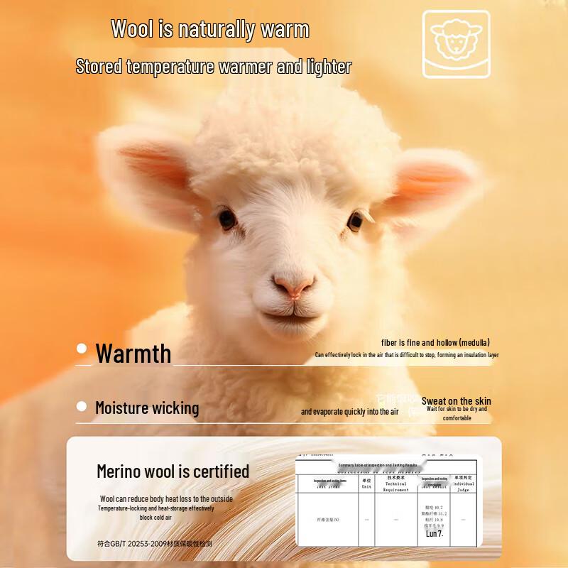 Audiffren Women's High-Waist Thickened Thermal Wool Leggings