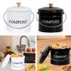 Kitchen Compost Bin Farmhouse Indoor for Waste Recycling Easy Clean Innovative Trash Dustbin Wastebasket Countertop Composter