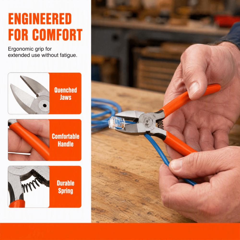 Coated Handle Wire Cutting Pliers Chrome Vanadium Steel Side Cutter Pliers Industrial Use