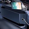 Black PU Leather Car Console Side Seat Filler Organizer Front Seat Gap Organizer