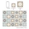 24PCS Moroccan Wall Sticker Self-adhesive Tile Stickers for Kitchen Bathroom Mandala Patterned Art Waterproof Wall Sticker Decal