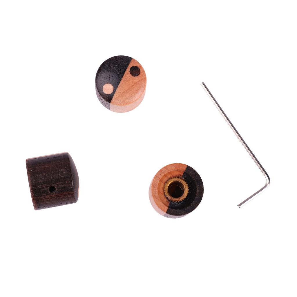3Pcs Guitar Control Knob Fit Top Wood Set Kit Instrument Accessory for Replacement GD416