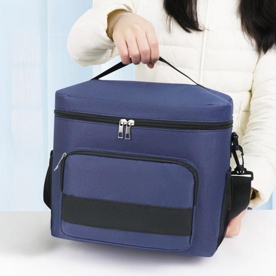 Portable Insulated Lunch Bag with Adjustable Strap 6-Hour Cooler Tote for Work Travel Picnic Waterproof Oxford Lightweight Leak-Proof Thermal Cooler