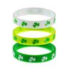 10 stuks Sint Patrick's Dag Siliconen Armband Vakantie Festival Cadeau voor Kind Kinderen Podiumoptreden Cadeau Geschenken