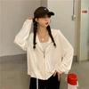 Streetwear Black Hoodie Coat Women's Clothing Hooded Zipper Slim Fit Y2k Jackets Casual Fashion Sweatshirts Ropa Mujer
