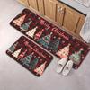 Xmas Plaid Tree Bedroom Living Room Laundry Floor Mat Kitchen Runner Rug Entryway Area Rug New Year Holiday Home Decor Gift