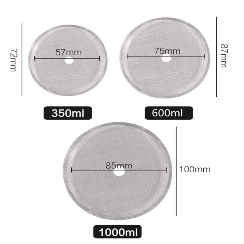 Stainless Steel French Press Filter Screens Reusable Fine Mesh For Home Coffee Brewing