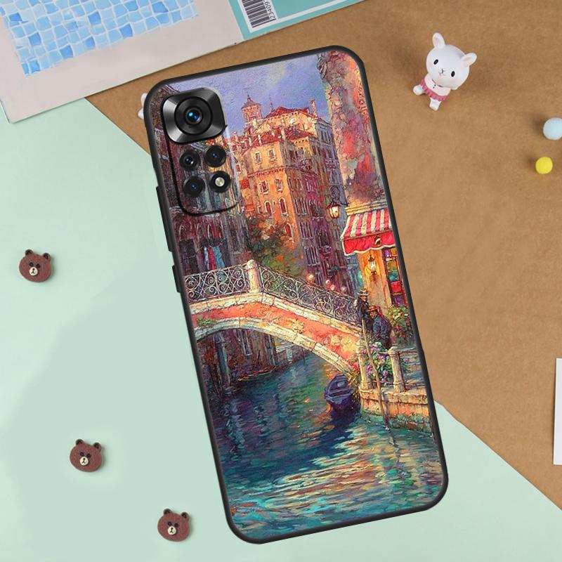 Travel italy Street Venice Case For Xiaomi Redmi Note 13 14 9 10 11 12 Pro 10S 11S 12S Cover For Redmi 13C 10C 12C 14C