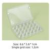 Portable 24-Slot Moisturizing Box for Watercolor Paints, 0.8ml X 24, Compact Magnetic Seal Travel-Friendly Palette
