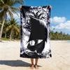 Viking Storm Ship Beach Towel Single Sided Print Quick Dry Soft Microfiber Towel For Beach Pool Spa Travel Norse Decor Bold Gift