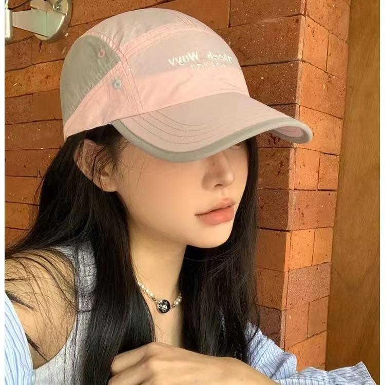 25 Contrasting Color Edge Cap Children Spring and Summer Travel Shading Versatile Light and Thin Quick-drying Breathable Baseball Cap Parent-child
