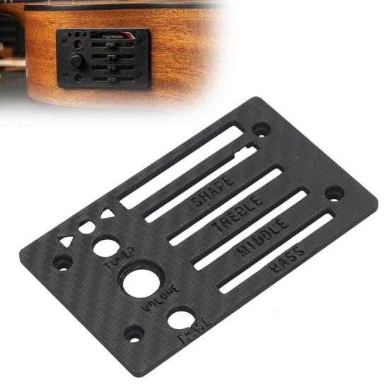 Nostalgie Guitar Replacement Faceplate for Ibanez Fishman SST Preamp, 3D Printed Preamp Control Plate Cover, Accessories