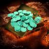 100Pcs Shamrock Decorative Plastic Coins St Patrick's Day Party Supplies Lucky Clover Table Scatter Decoration