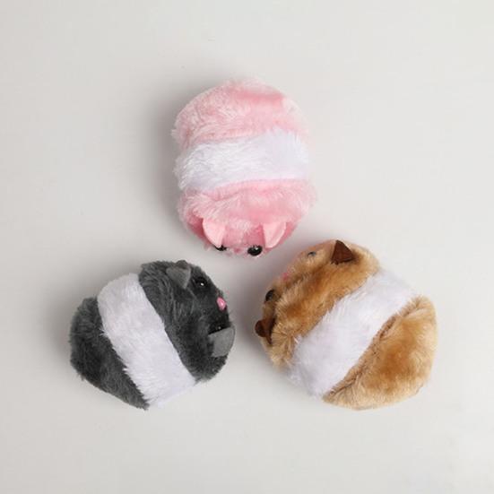 Katzen Zugmaus Interaktives Katzenspielzeug Bewegliche Vibrationsmaus Flauschige Plüschmäuse Spielzeug für Katzen Kätzchen Haustiere Indoor-Bewegung Unterhaltung