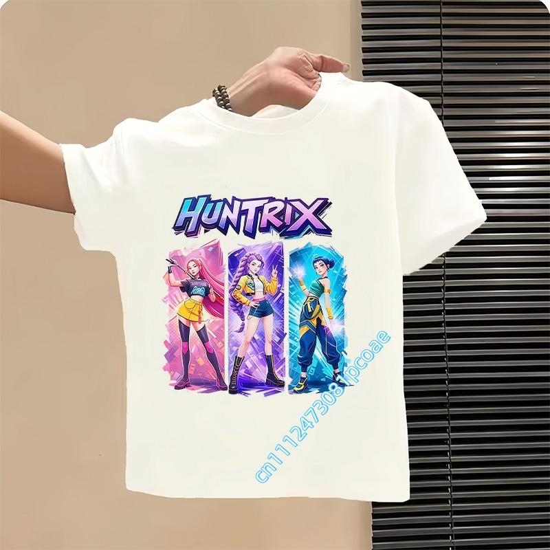 Style Children's Pure Cotton Short-Sleeved Cartoon Printed Summer T-Shirt - Girls' Casual Shirt for Leisure, Boys' Sports Shirt