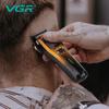 VGR Hair Clippers Professional Hair Cut Machine 11000RPM Electric Clippers Adjustable Metal Trimmers for Men V-668 LED Intelligent Digital Display