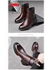 Men's Winter Leather Chelsea Boots with Soft Cowhide, Side Zipper, and Velvet Lining