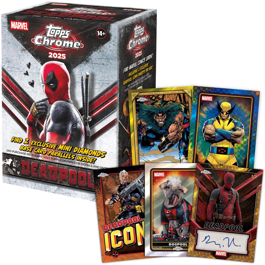 2025 Topps Chrome Deadpool Factory Seal Value - - Box.