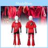 Enchanting Descendants Four Red Queen Cosplay Costume Set For Kids In Vibrant Colors