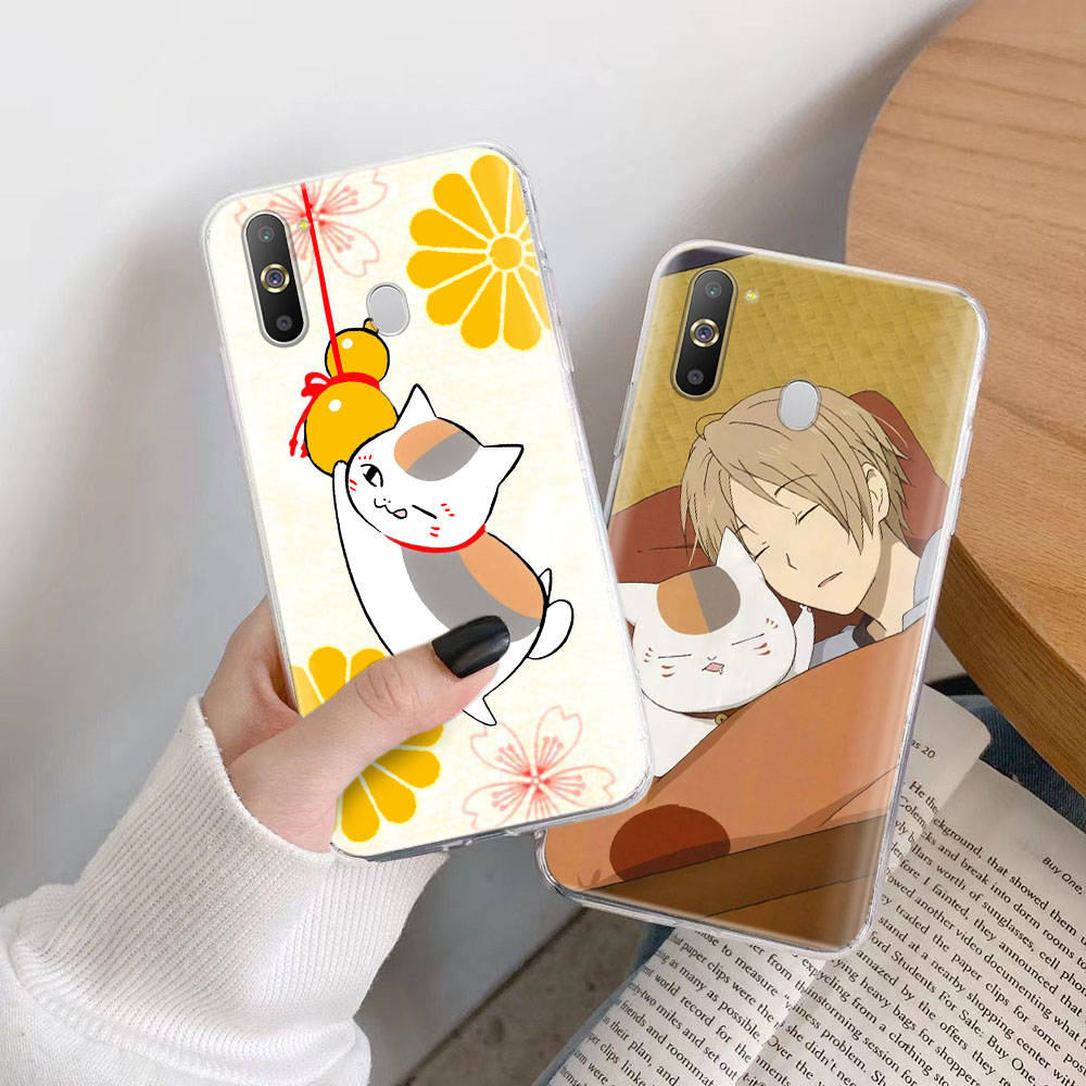 Transparent Case for Samsung A04 A14 A23 M33 M53 Realme 10 9 C35 C55 VIVO X80 Infinix Hot 30 Note 11 Tecno Spark 8P Pro W-65 Yuujinchou Natsume