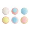 6Pcs Salt Bath Bombs with Toy Inside, Handmade Plants Extract Essential Oils Fizzies Balls, Dry Skin Moisturizing Shower Ball, Gift for Kids