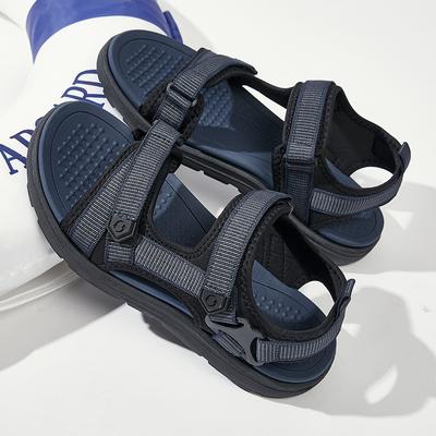 Summer Sandals Men's 2025 New Fashion Trend Versatile Men's Beach Shoes Soft Sole Outdoor Leisure Sports Wear-resistant