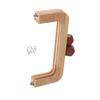 7.72" Length Wooden Purse Frame Kiss Clasp Lock DIY Bag Lock Square Coin Frame Clasp for DIY Crafts Bag Purse Making