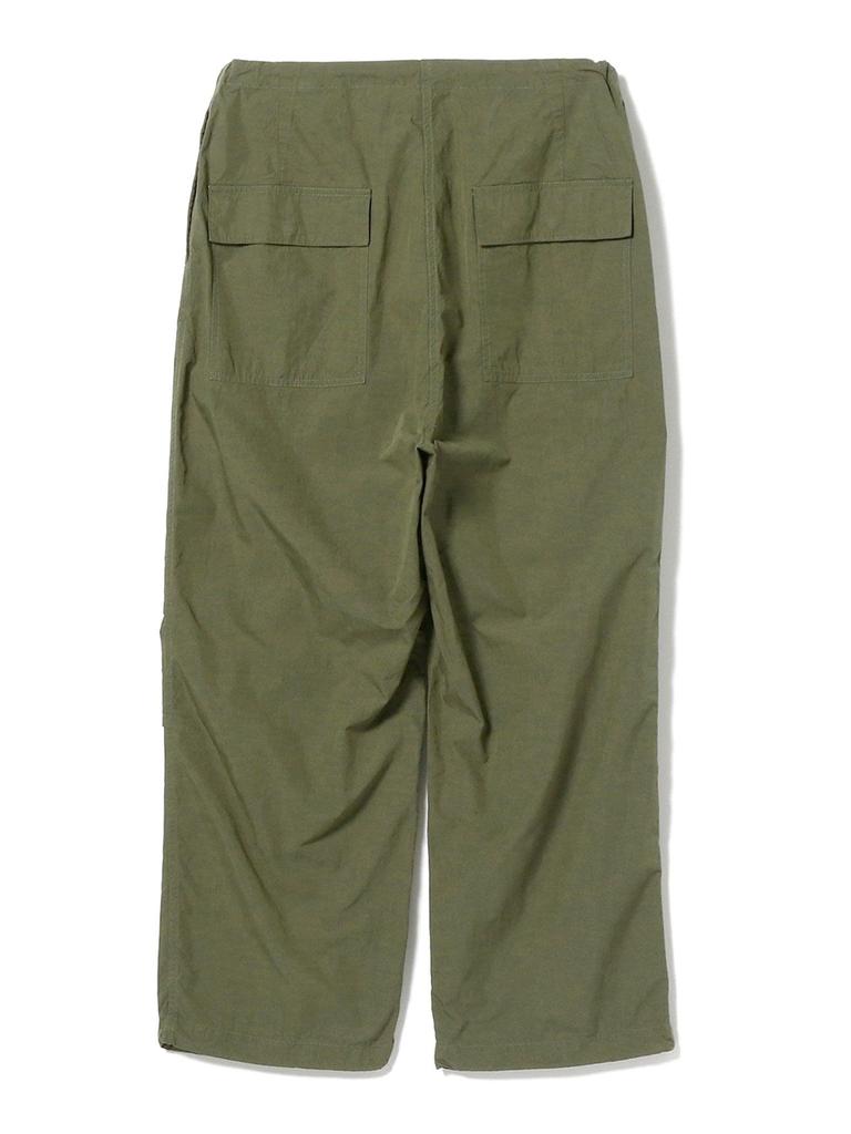 Pantaloni de bumbac nailon suprapantaloni OLIVE L 11240404457 [BEAMS] Bărbați