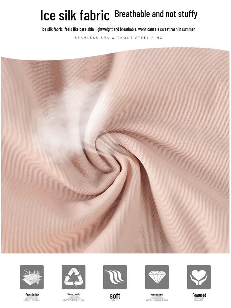 Nahtloser kabelloser Push-Up Schlaf-Stütz-Anti-Shake Sport-BH der zweiten Generation für Damen