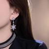 Light Luxury Snowflakes Earrings Pearl Zircon Dangle Earrings  The Year of Horse