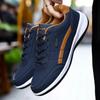 Men'S Sneakers Sports Casual Shoes Leather Outdoor Men Walking Shoe Four Seasons Soft Bottom