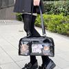 Neue Y2K Süße Ita Tasche Große Kapazität Modische Umhängetasche Lolita Mädchen Transparente Cosplay Handtasche DIY Abzeichen Display Unterarmtasche