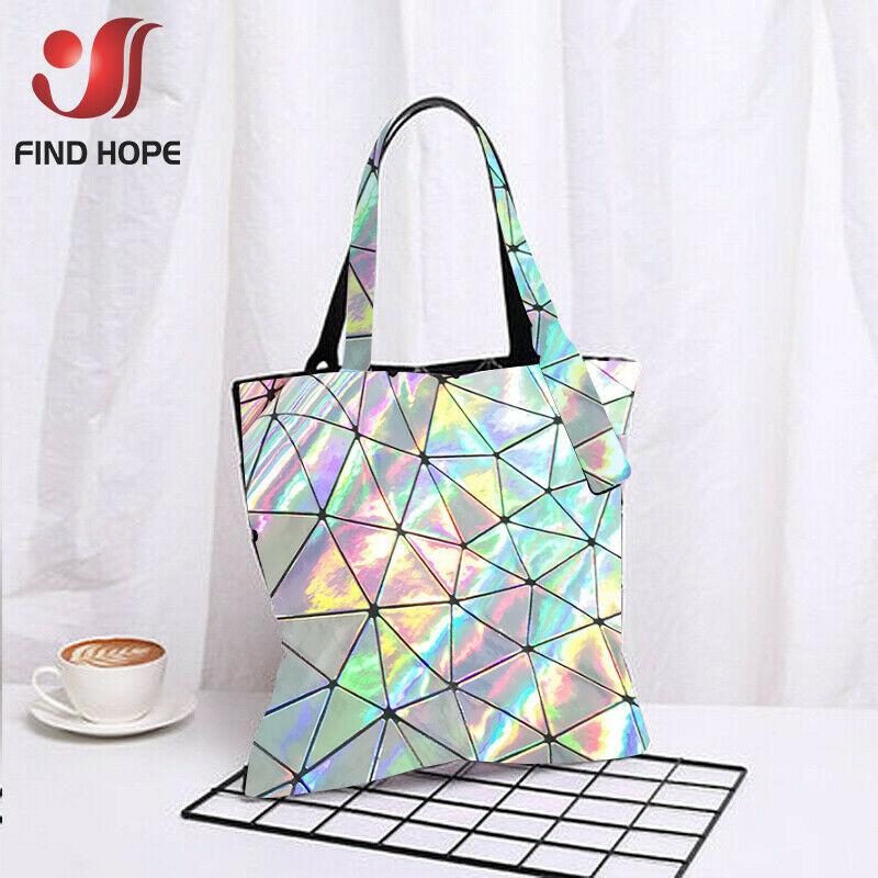 A5 A4 Laser Hologram PU Faux Leather Fabric Geometric Polygon texture for Bag Bow Craft DIY Jewelry Clothing Sewing Material