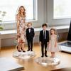 Suport acrilic 2D personalizabil, 10 cm/3,94 inchi. Perfect ca ornament pentru birou sau piesă decorativă pentru zile de naștere, nunți, petreceri și alte evenimente.