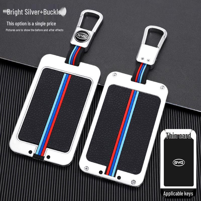 High-End Aluminum Alloy Key Cover for BYD Han EV, Qin, Song Pro, and Han DM
