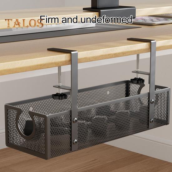 Lagerregal Große Kapazität Starke Tragkraft Einfache Installation Klemmhalterung Kabelmanagement Kabel-Organizer unter dem Schreibtisch