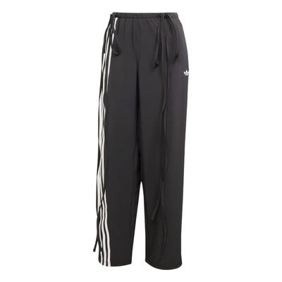 Originals Fallschirmband Trainingshose Locker Geschnitten Gestreift Mode Freizeit Hose Damen Unterteile Schwarz JV9727