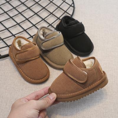 Classic Children's Snow Boots Boys Baby Cotton Shoes Velvet Thermal Velcro Cotton Boots Girls Shoes