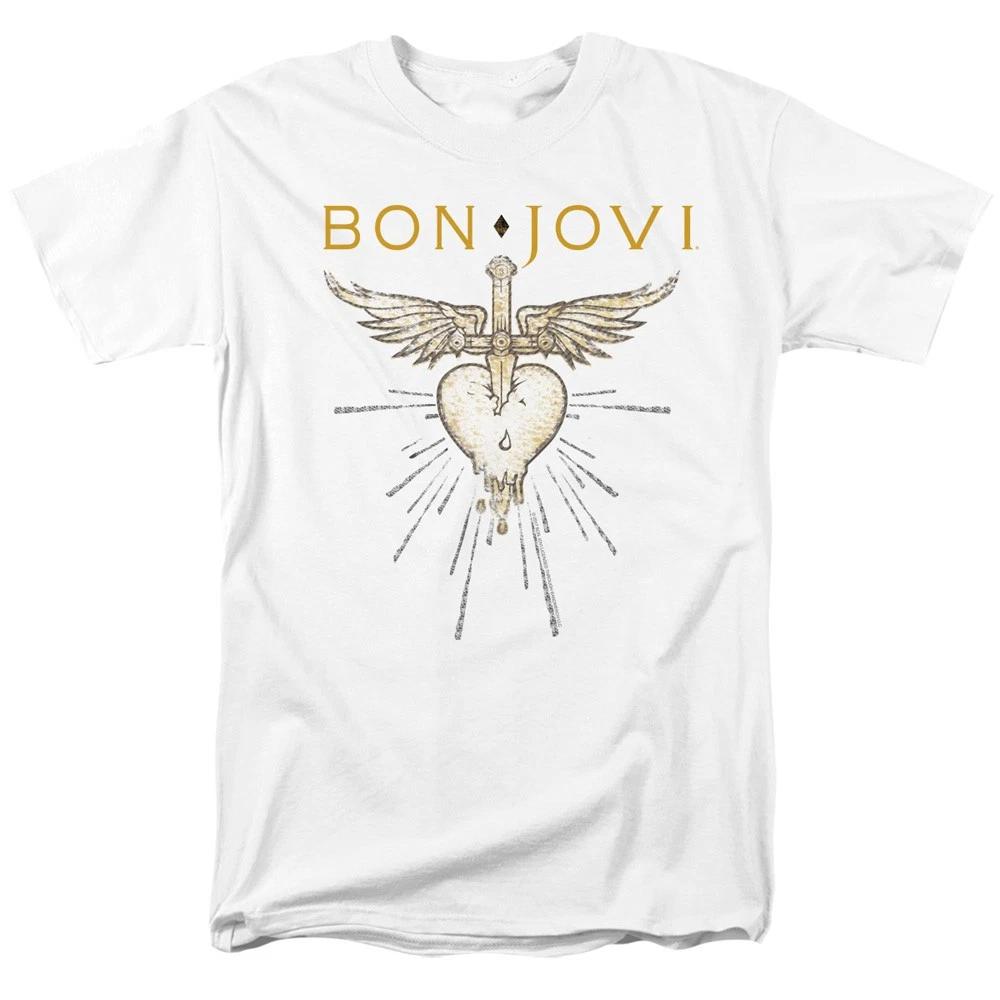 Bon Jovi - Greatest Hits - Unisex Short Sleeve Children s T-shirt - White 100