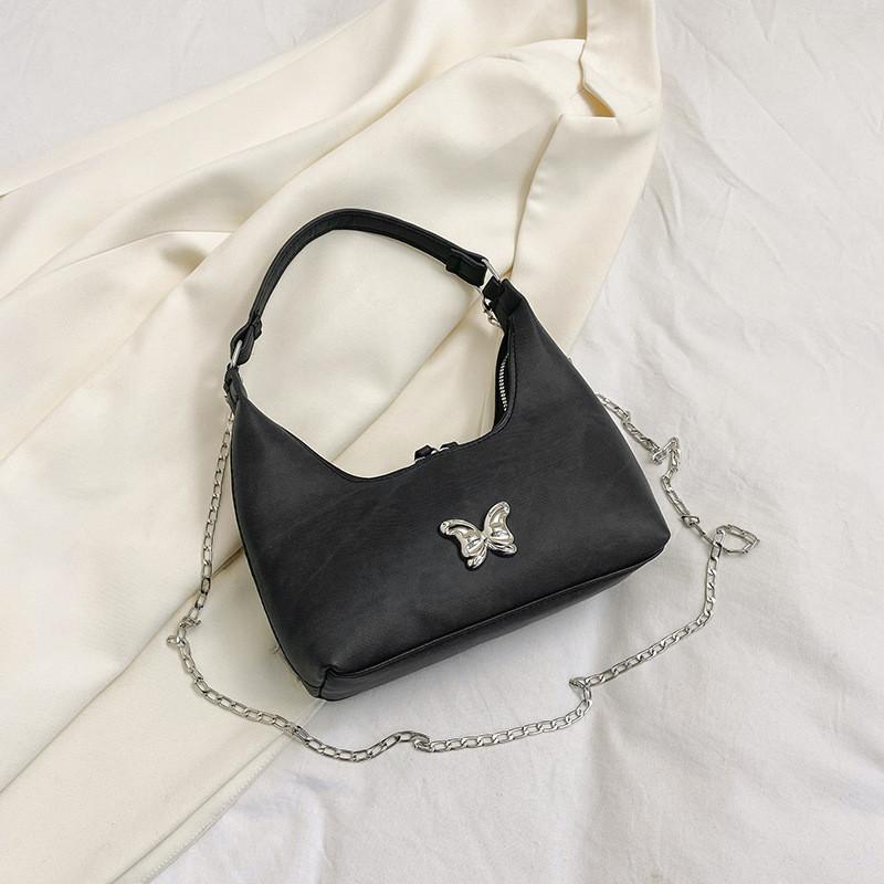 Chic Street Style Pu Shoulder Bag With Stylish Sewing Details Medium Size