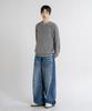 LEMAIN SECOND Oversized Voluminous Washable Crew Neck Hacci Knit [Gray]