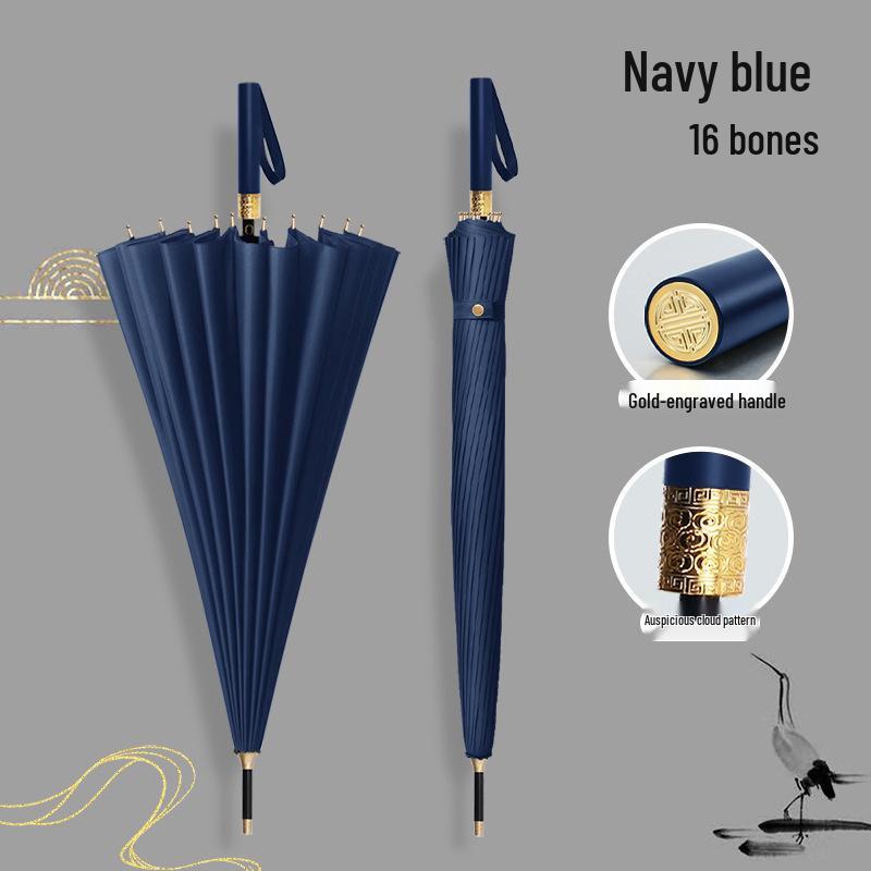 

24-Bone Automatic Double-Person Men s Umbrella - Large, Windproof Color-Matched Design