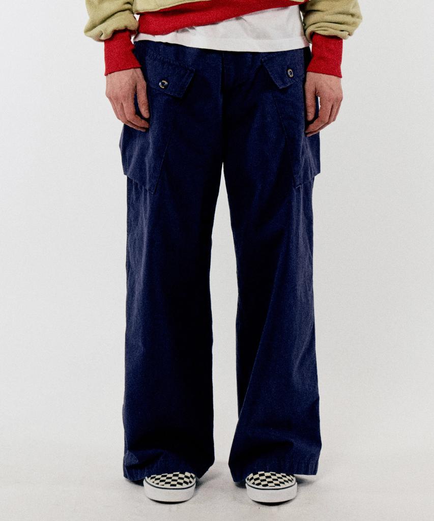 GOLDEN SUNSHINE Cotton Monkey Pants_Navy