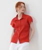 PLEATSMOOD Tint Collar Pleated Shirt